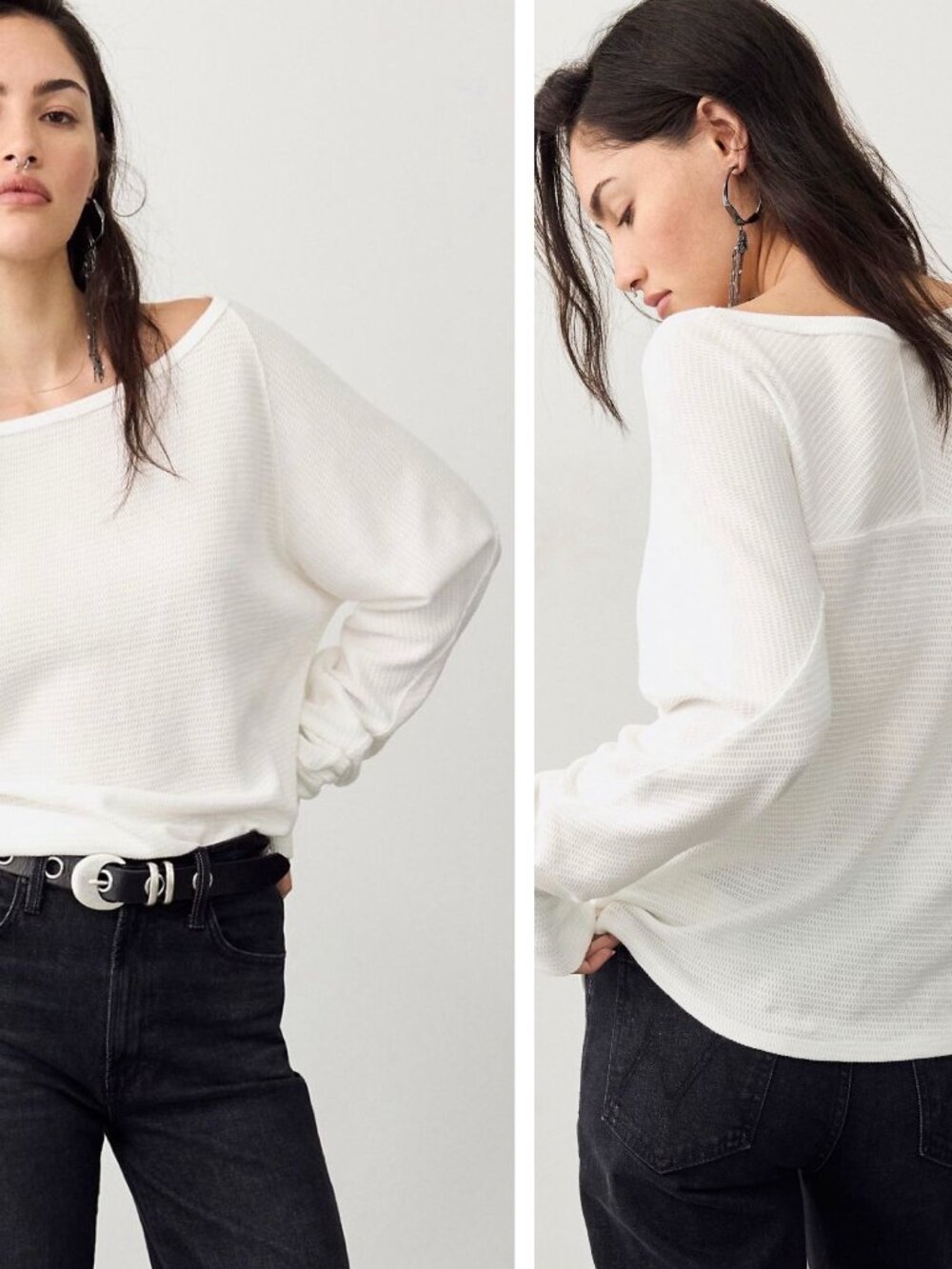 Free People We The Free Jess Long Sleeve - Clean Ivory